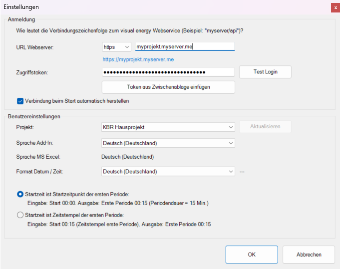Excel Anmeldung